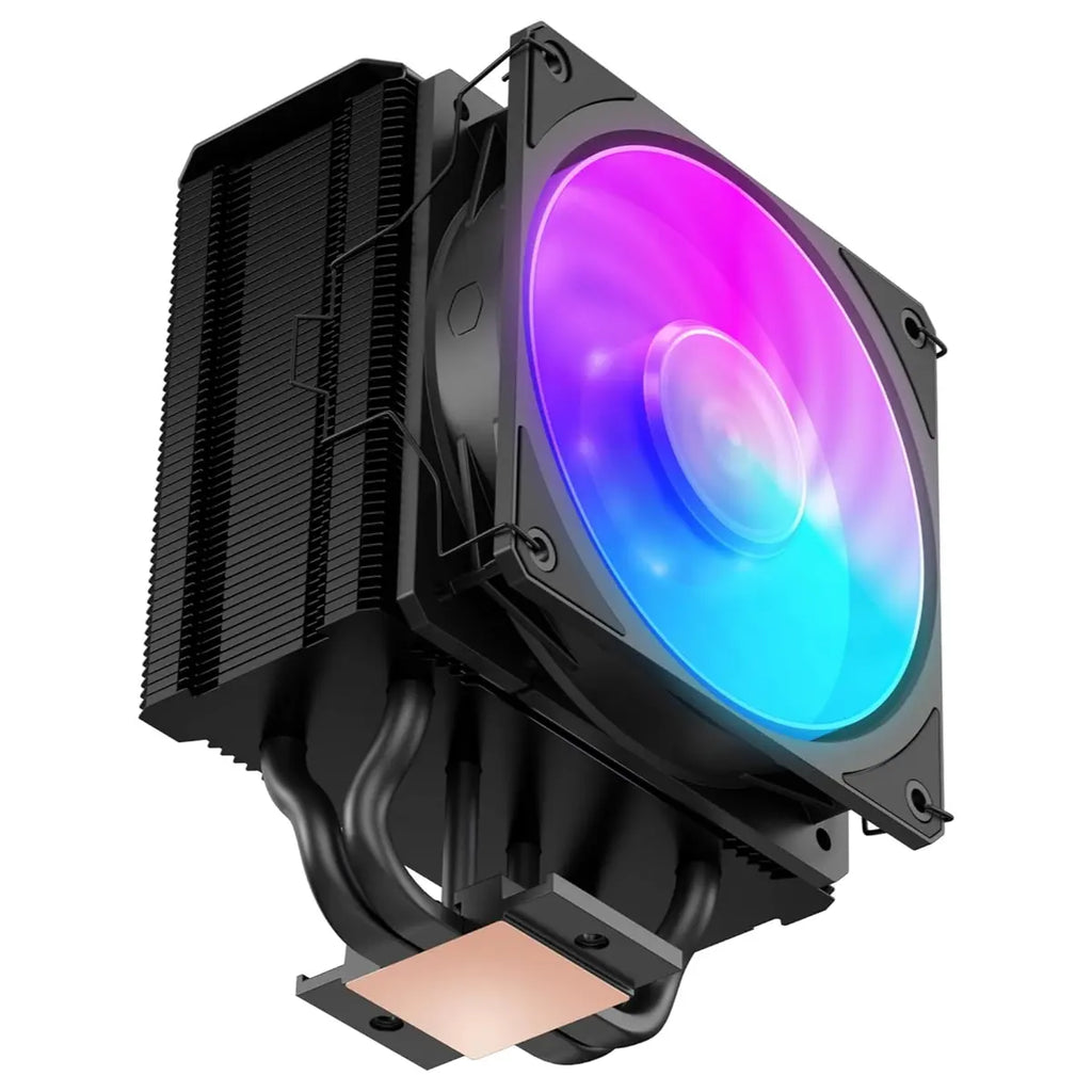 Cooler Master Hyper 212 3DHP ARGB CPU Air Cooler, Patented 3D Heat Pipe Technology, 120mm PWM High Airflow ARGB Fan, Quiet Cooling, AMD AM5 and AM4 and Intel LGA 1851 and 1700, Black, MAY-T2HP-217PA-R1