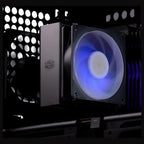 Cooler Master Hyper 212 3DHP ARGB CPU Air Cooler, Patented 3D Heat Pipe Technology, 120mm PWM High Airflow ARGB Fan, Quiet Cooling, AMD AM5 and AM4 and Intel LGA 1851 and 1700, Black, MAY-T2HP-217PA-R1