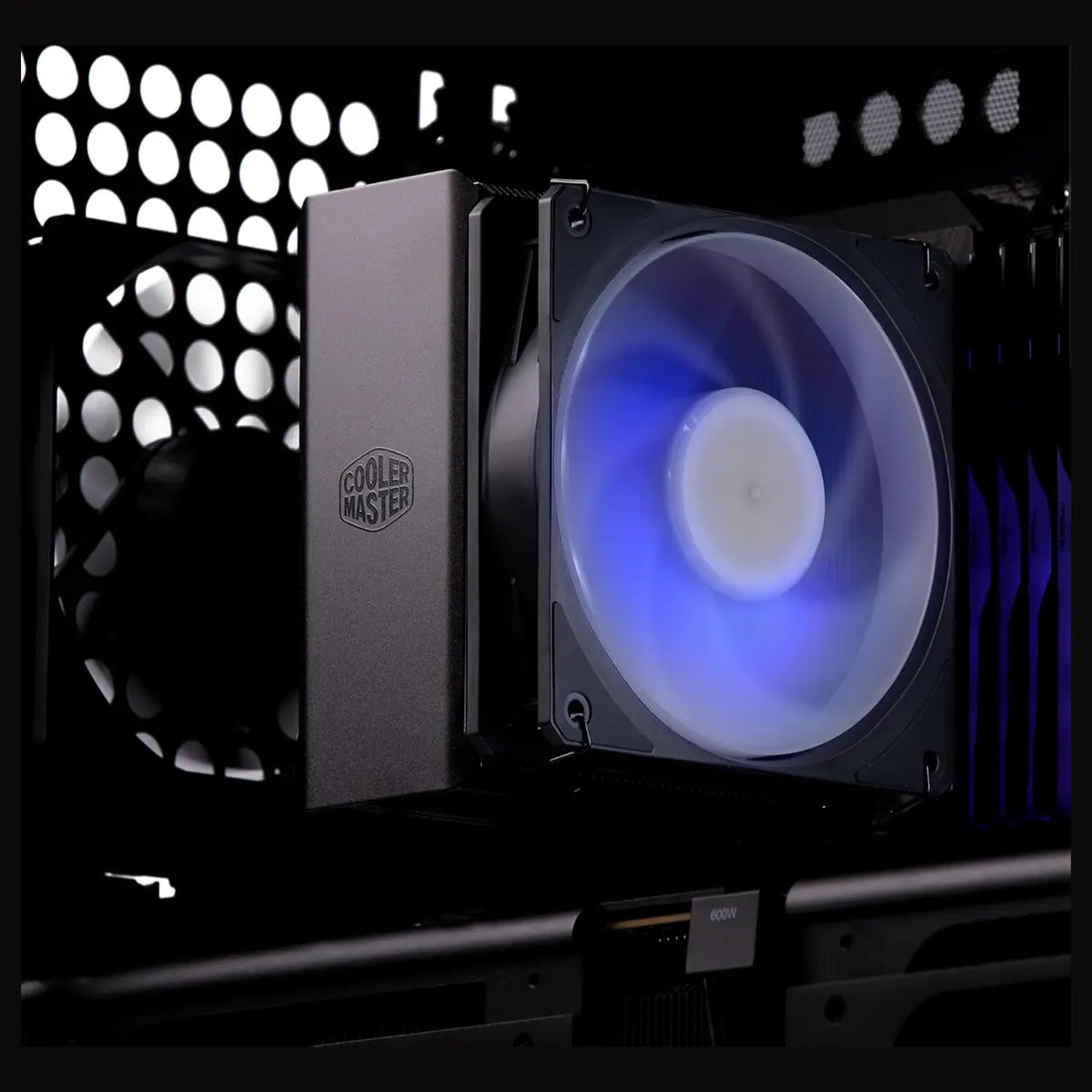 Cooler Master Hyper 212 3DHP ARGB CPU Air Cooler, Patented 3D Heat Pipe Technology, 120mm PWM High Airflow ARGB Fan, Quiet Cooling, AMD AM5 and AM4 and Intel LGA 1851 and 1700, Black, MAY-T2HP-217PA-R1