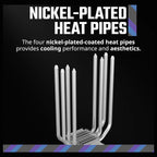 Cooler Master Hyper 212 Spectrum V3 ARGB CPU Air Cooler, 4 Copper Heat Pipes, 120mm PWM Fan 650 To 1,750RPM, AMD AM5 and AM4 and Intel LGA 1851 and 1700 and 1200, RR-S4NA-17PA-R1