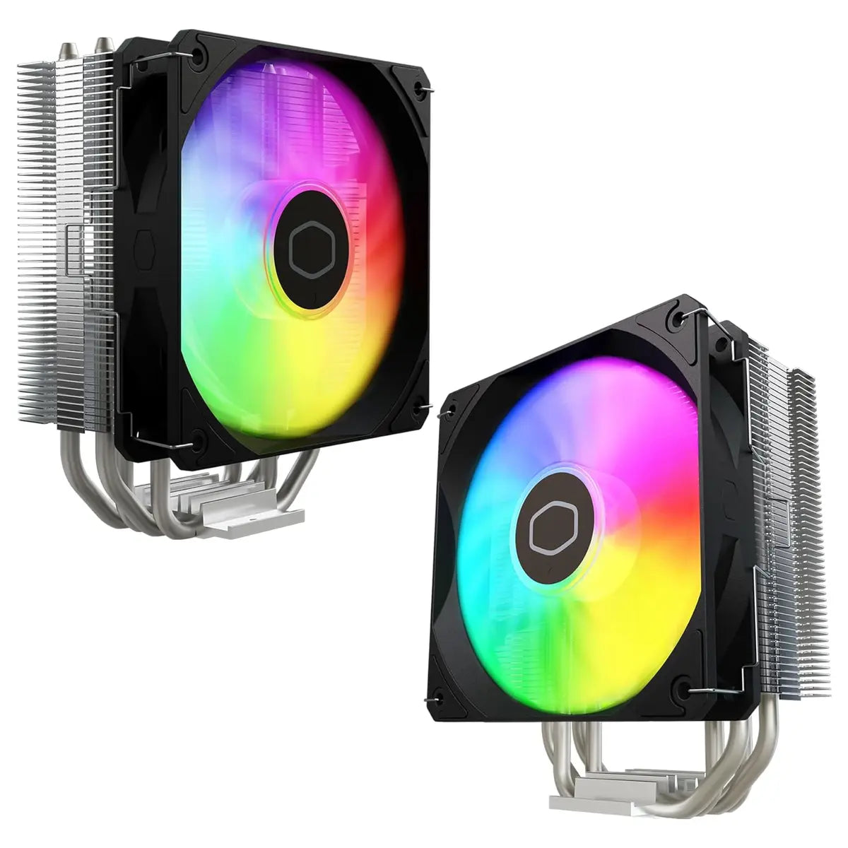 Cooler Master Hyper 212 Spectrum V3 ARGB CPU Air Cooler, 4 Copper Heat Pipes, 120mm PWM Fan 650 To 1,750RPM, AMD AM5 and AM4 and Intel LGA 1851 and 1700 and 1200, RR-S4NA-17PA-R1