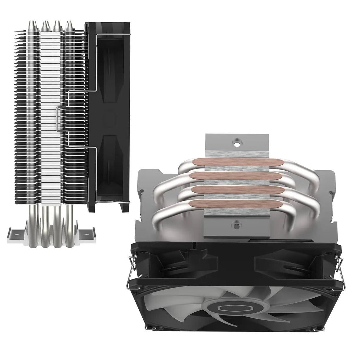 Cooler Master Hyper 212 Spectrum V3 ARGB CPU Air Cooler, 4 Copper Heat Pipes, 120mm PWM Fan 650 To 1,750RPM, AMD AM5 and AM4 and Intel LGA 1851 and 1700 and 1200, RR-S4NA-17PA-R1
