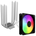 Cooler Master Hyper 212 Spectrum V3 ARGB CPU Air Cooler, 4 Copper Heat Pipes, 120mm PWM Fan 650 To 1,750RPM, AMD AM5 and AM4 and Intel LGA 1851 and 1700 and 1200, RR-S4NA-17PA-R1