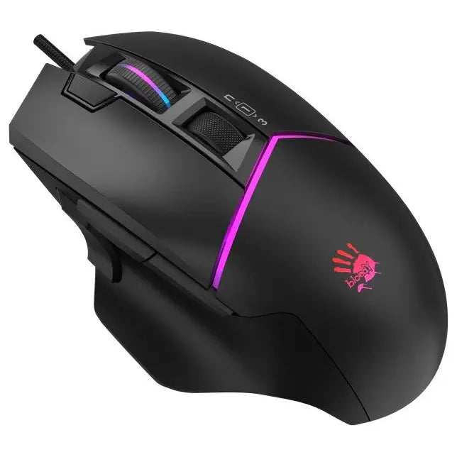 Bloody W95 Ultra Gaming Mouse, 20000 CPI Alpha Sensor, 2000Hz Report Rate, 1ms Key Response, Stone Black
