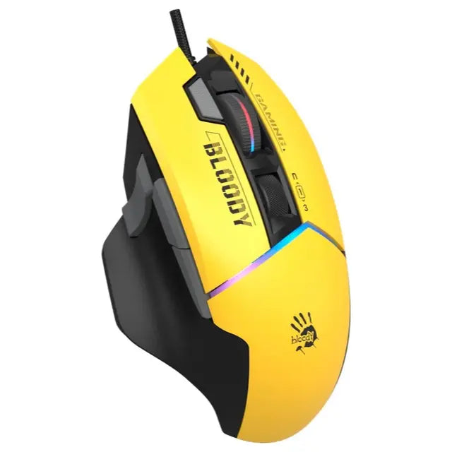 Bloody W95 Ultra Extra Fire RGB Gaming Mouse, 20000 CPI, 350 IPS, 40G, 2000Hz Report Rate, 4M Onboard Memory, Sports Lime