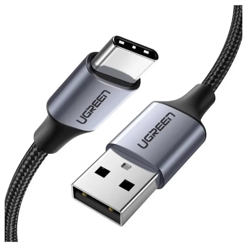 UGREEN 60126 USB-A To USB-C Fast Charging Cable, 3A, 480 Megabytes Per Second, 1 Meter, Aluminum Braid