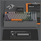 Redragon OLAF K648 Wired RGB Gaming Keyboard, 94-Key Mechanical Keyboard, Hot Swappable, Solid Aluminum Plate, Noise Absorbing EVA Foams, Detachable Wrist Rest