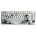ATTACK SHARK X820Ultra Tri-mode Gasket Mechanical Keyboard, 75% ANSI Layout, Bluetooth 5.1 and 2.4G Wireless and Type-C Wired, TFT Smart Display and Knob, Hot-Swappable, QMK, RGB, Dark Warrior