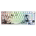 ATTACK SHARK X820Ultra Tri-mode Gasket Mechanical Keyboard, 75% ANSI Layout, Bluetooth 5.1 and 2.4G Wireless and Type-C Wired, TFT Smart Display and Knob, Hot-Swappable, QMK, RGB, Dark Warrior