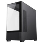 GameMax Vista Mini Black MATX Gaming Case, Micro ATX, Tempered Glass Front and Side Panels, Up To 9x120mm Fans, USB3.0 and USB2.0, Black, GMX-VISTA-MB