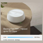 TP-Link Deco BE22 BE3600 Whole Home Mesh WiFi 7 System, 3.6Gbps Dual-Band WiFi, 2x 1.0Gbps Ports, Multi-Link Operation, 3 Pack