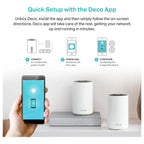 TP-Link Deco XE75 AXE5400 Tri-Band WiFi 6E Mesh WiFi System, Up To 7200 Sq.Ft Coverage, Total Speeds Up To 5400Mbps, 3-Pack