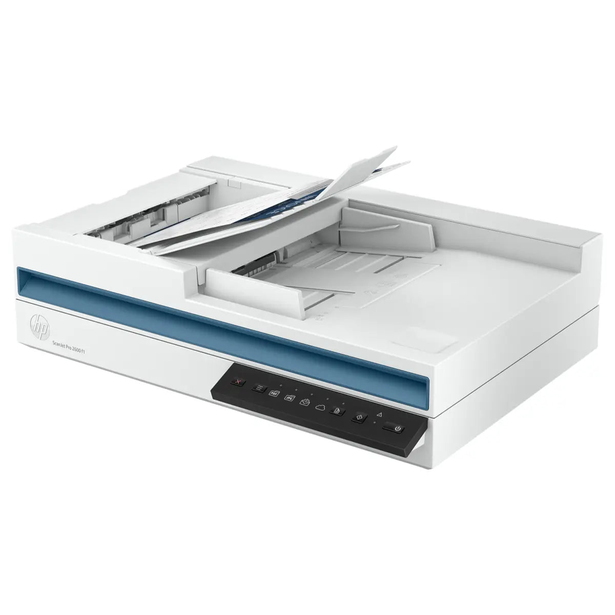HP ScanJet Pro 2600 F1 Scanner, 25 PPM 50 IPM, 60-Sheet Duplex Single-Pass ADF, 600 X 600 DPI ADF 1200 X 1200 DPI Flatbed, USB 2.0