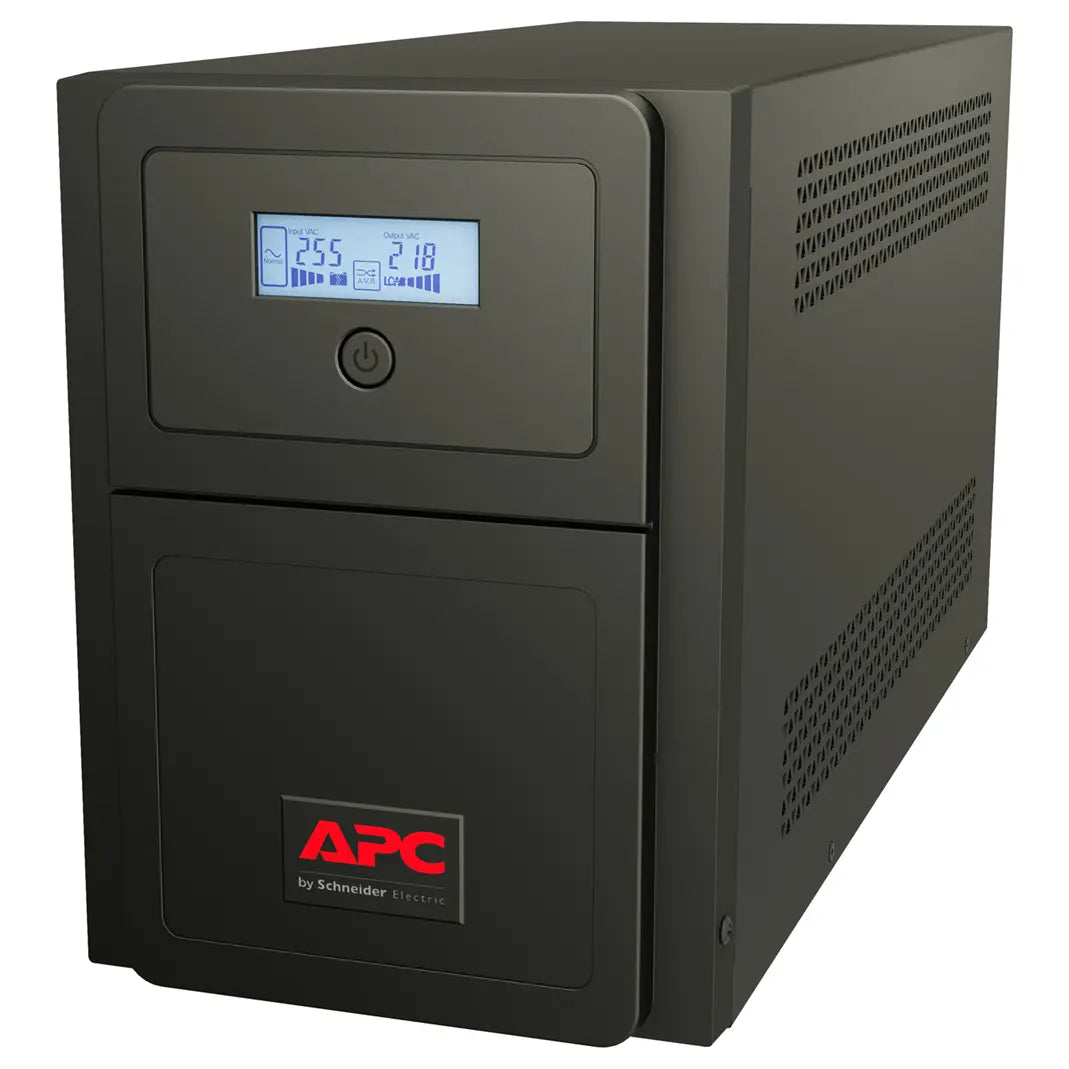 APC Easy UPS SMV 750VA Uninterruptible Power Supply, 750VA/525W Line Interactive Pure Sine Wave, AVR, LCD, 230V, 4 Universal Outlets