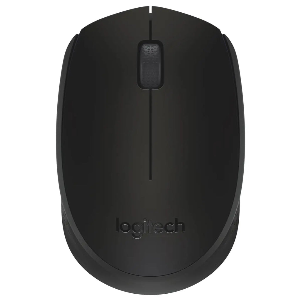Logitech M171 Wireless Mouse, 2.4GHz Wireless, Mini USB Receiver, Optical Tracking, 12 Months Battery Life, Ambidextrous, Black, 910-004424