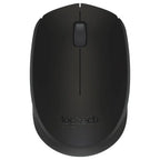 Logitech M171 Wireless Mouse, 2.4GHz Wireless, Mini USB Receiver, Optical Tracking, 12 Months Battery Life, Ambidextrous, Black, 910-004424