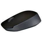 Logitech M171 Wireless Mouse, 2.4GHz Wireless, Mini USB Receiver, Optical Tracking, 12 Months Battery Life, Ambidextrous, Black, 910-004424