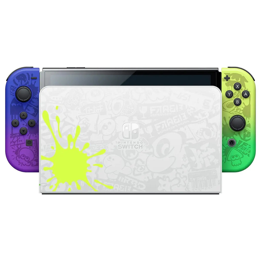 Nintendo Switch OLED Splatoon 3 Edition Console, 7-inch OLED Screen, 64GB Internal Storage