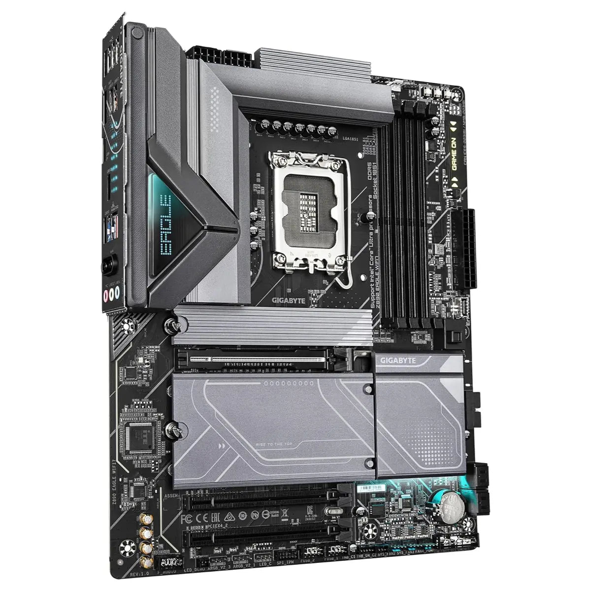 GIGABYTE Z890 Eagle WIFI7 Motherboard, Supports Intel Core Ultra Series 2 CPUs, 14+1+2+1 Phases 60A DrMOS VRM, Up To 8800MHz DDR5 OC, PCIe 5.0, Wi-Fi 7, 2.5GbE LAN