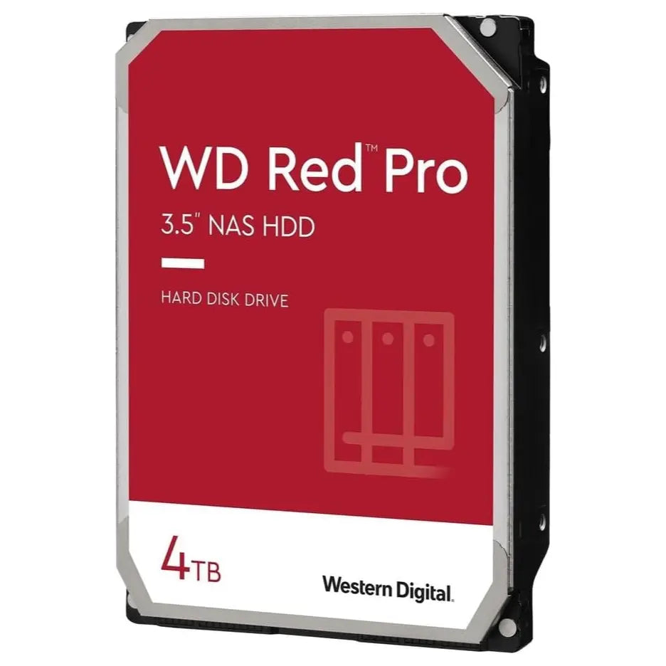 Western Digital WD Red Pro 4TB NAS Internal Hard Drive HDD, 7200RPM, SATA 6Gb/s, CMR, 256MB Cache, 3.5", WD4003FFBX