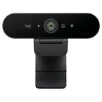 Logitech BRIO 4K Ultra HD Webcam, 4K 30fps, 1080p 60fps, 13MP Sensor, 5x Digital Zoom, Autofocus, RightLight 3, Windows Hello, Privacy Shutter, 960-001723