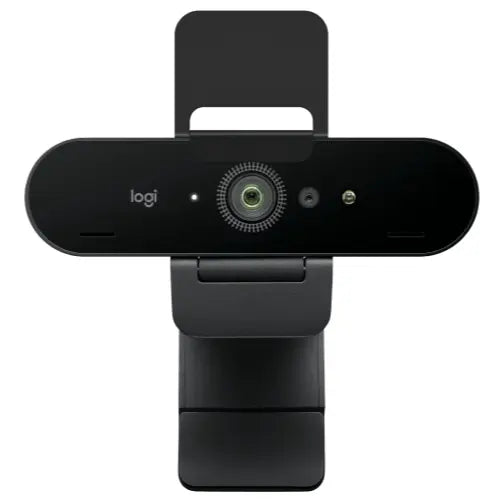 Logitech BRIO 4K Ultra HD Webcam, 4K 30fps, 1080p 60fps, 13MP Sensor, 5x Digital Zoom, Autofocus, RightLight 3, Windows Hello, Privacy Shutter, 960-001723