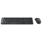 Logitech MK220 Wireless Keyboard and Mouse Combo, 10m Wireless Range, 10-Key Number Pad, Music Controls, Spill-Resistant Keyboard, Smooth Optical Tracking Mouse