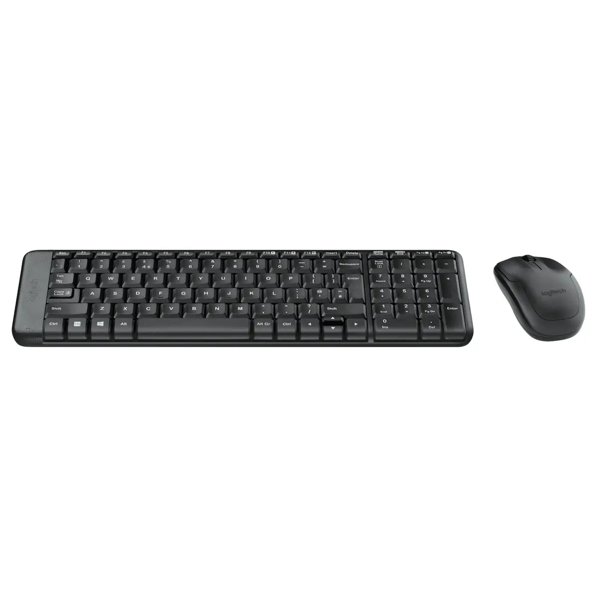 Logitech MK220 Wireless Keyboard and Mouse Combo, 10m Wireless Range, 10-Key Number Pad, Music Controls, Spill-Resistant Keyboard, Smooth Optical Tracking Mouse