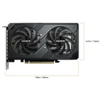 GIGABYTE GeForce RTX 5060 WINDFORCE MAX OC Graphics Card, 8GB GDDR7, 3840 CUDA Cores, 2512MHz Boost Clock, PCIe 5.0, GV-N5060WF2MAX OC-8GD, Black