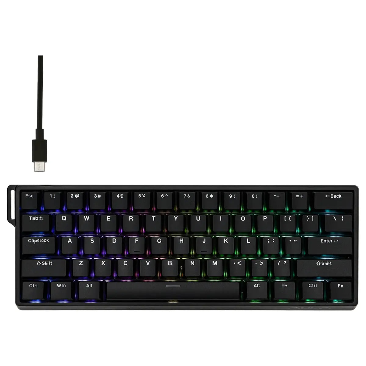 Aula WIN60 HE Mechanical Keyboard, 60% 61 Keys, Magnetic Switch, 8000Hz Polling, RGB, USB Type-C Wired, Black