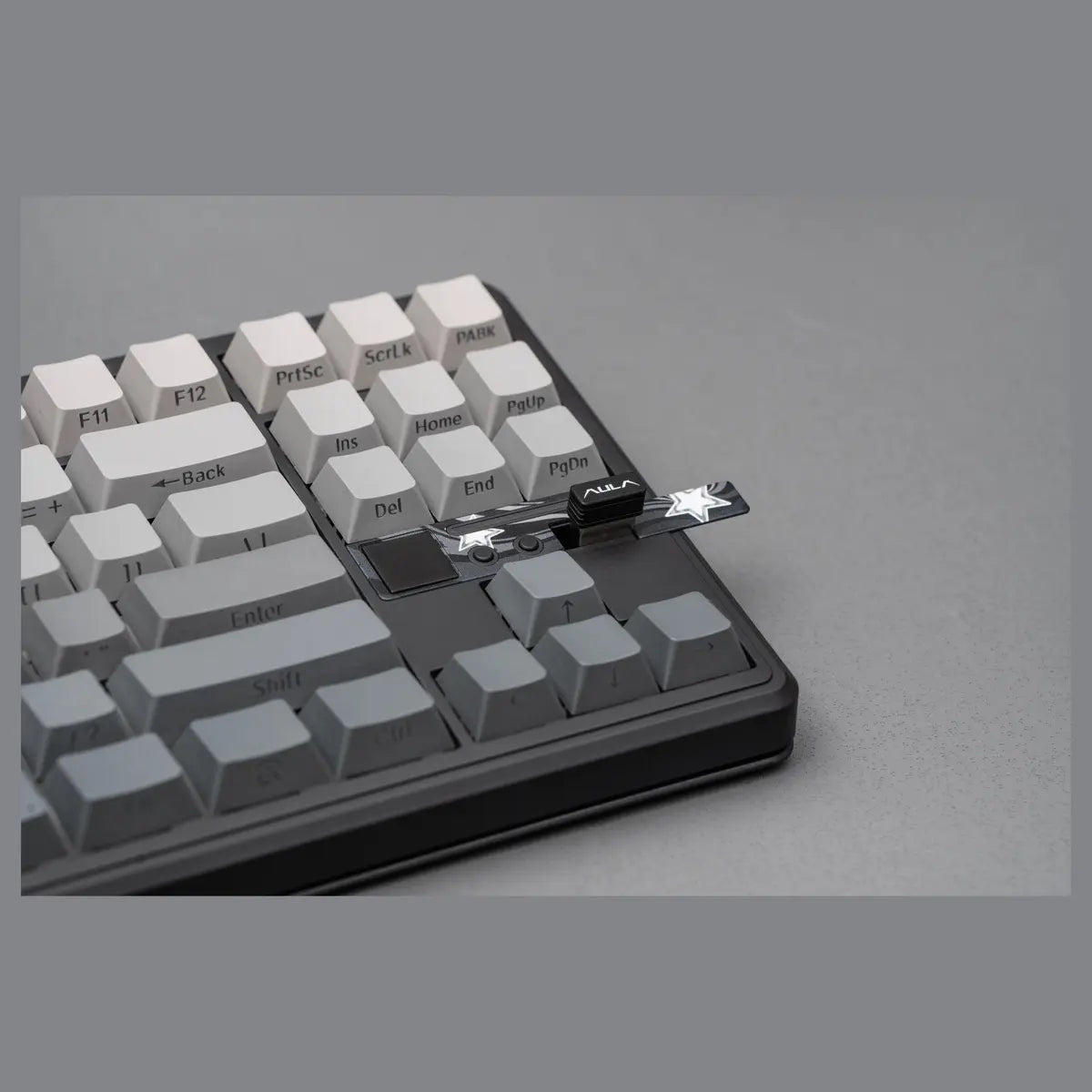 AULA F87 PRO V2 RGB Hot-Swappable Wireless Mechanical Keyboard, 87 Key TKL Gasket-Mounted, Bluetooth 5.0 2.4GHz and USB-C, 10000mAh Battery, 8K Polling Rate, White Contours