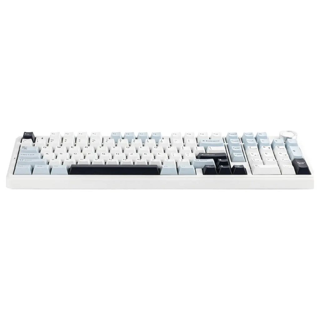 Aula F99 Pro Tri-Mode 96% 100-Key Gasket-Mounted Mechanical Keyboard with Knob, Bluetooth 5.0 and 2.4GHz Wireless and USB Type-C Wired, 8000mAh Battery, South-Facing RGB Backlight, Star Vector Switch, Blue/White/Black