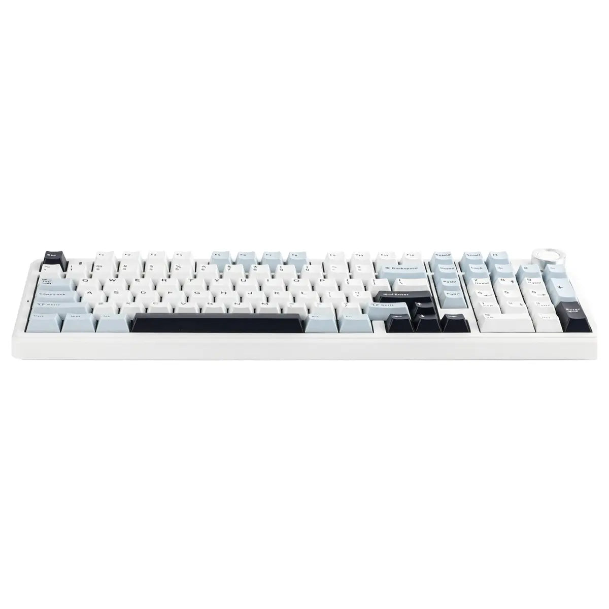 Aula F99 Pro Tri-Mode 96% 100-Key Gasket-Mounted Mechanical Keyboard with Knob, Bluetooth 5.0 and 2.4GHz Wireless and USB Type-C Wired, 8000mAh Battery, South-Facing RGB Backlight, Star Vector Switch, Blue/White/Black