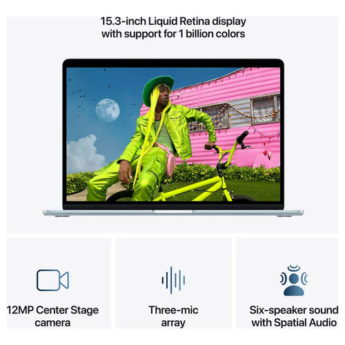 Apple MacBook Air 15, Apple M5 10-Core Chip, 24GB Unified RAM, 1TB SSD, 15.3" 2880 x 1864 Liquid Retina Display, 10-Core GPU, macOS