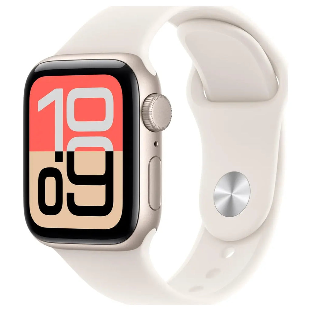 Apple Watch SE 3 Smartwatch, GPS 40mm, Always-On Display, Heart Rate Monitor, Fitness and Sleep Trackers, Water Resistant, Starlight