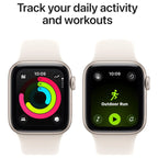Apple Watch SE 3 Smartwatch, GPS 40mm, Always-On Display, Heart Rate Monitor, Fitness and Sleep Trackers, Water Resistant, Starlight