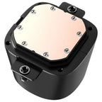 ID-Cooling FX240 LCD ARGB AIO 240mm Liquid CPU Cooler, 1.48" LCD Display, ARGB Lighting Ring, Silent-Oriented Fans, Black