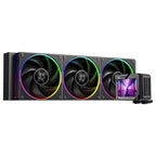 ID-Cooling DL360 Max ARGB AIO 360mm Liquid CPU Cooler, Customizable 3.5" LCD, Dual Pump Face Options, Installed Magnetic Fans, Black