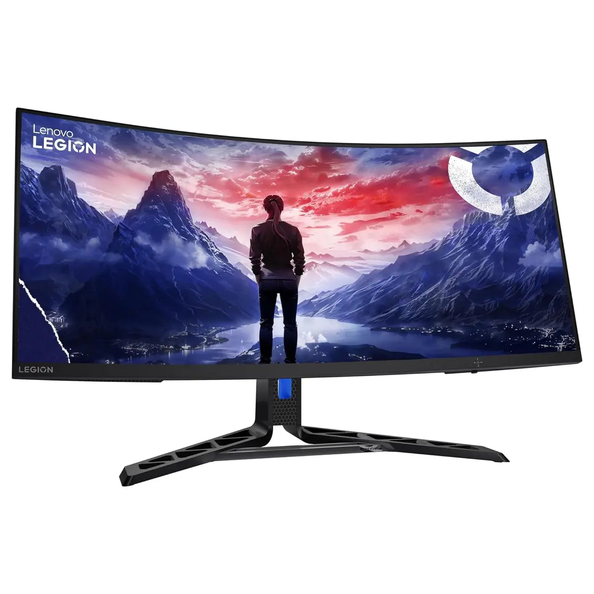 Lenovo Legion R34w-30 Gaming Monitor, 34-inch VA Curved, 3440 x 1440 WQHD, 180Hz, 0.5ms MPRT, AMD FreeSync Premium, HDR10, 1500R, 2x3W Speakers, Black