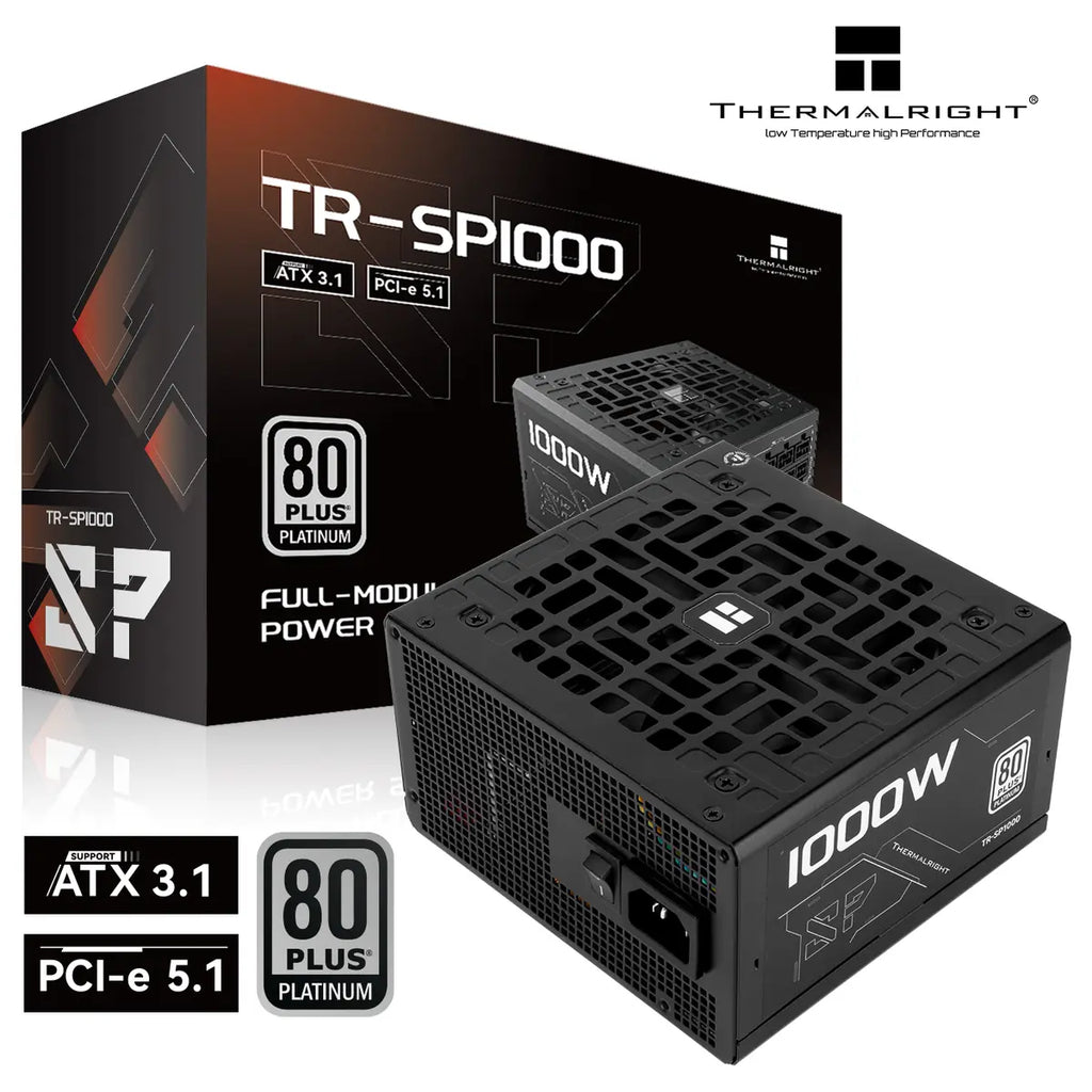 Thermalright TR-SP1000 1000W 80 PLUS Platinum Fully Modular Power Supply, Intel ATX 3.1 Certified, PCIe 5.1