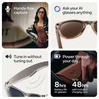 Ray-Ban Meta Wayfarer Gen 2 Glasses, Meta AI, Open-Ear Audio, Photo and Video Compatibility, Up to 8 Hours Battery, Clear Lenses Matte Black, RW4012