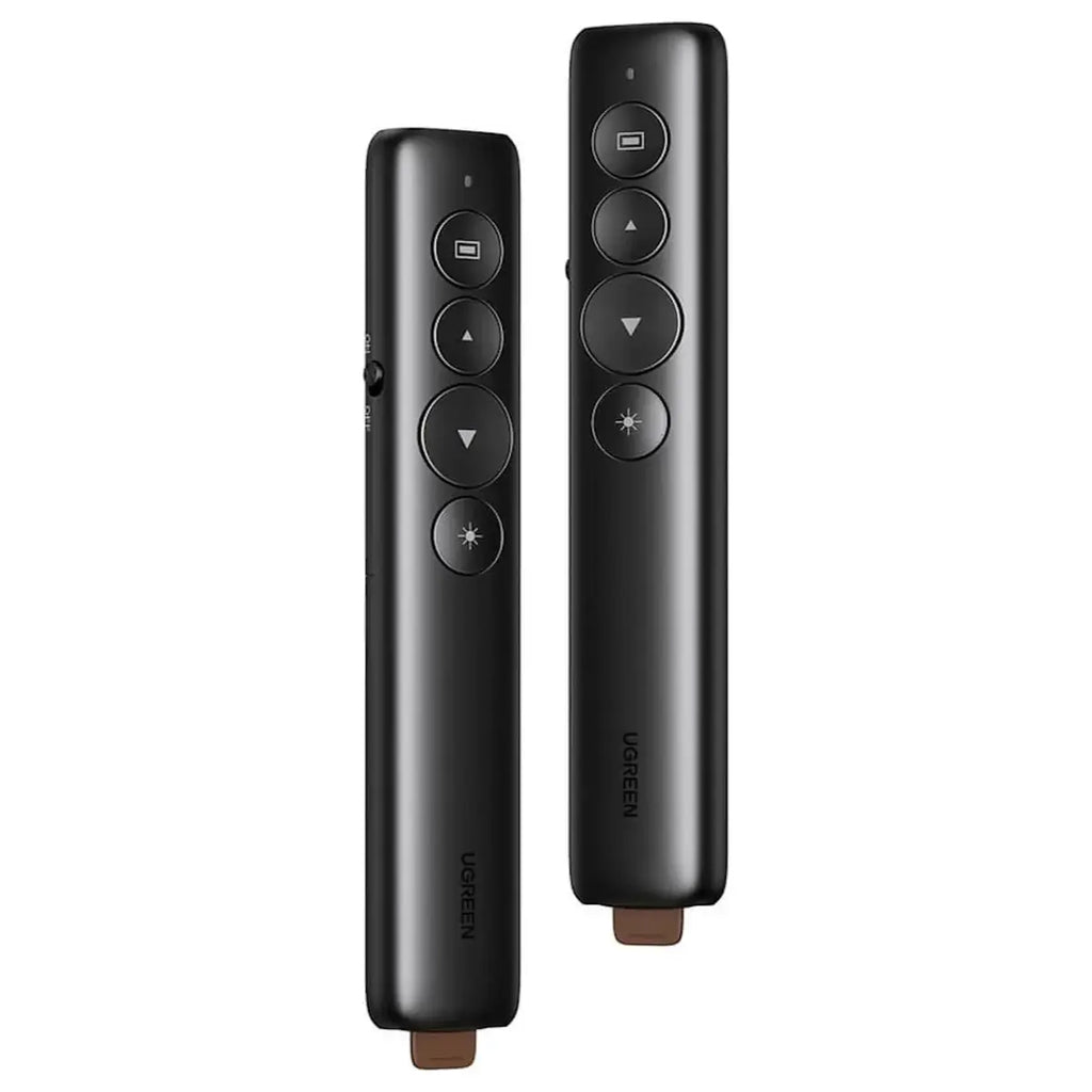 UGREEN 50654 Laser Pointer Wireless Remote Controller Presenter, Class 2 Red Laser Less Than 1mW, Up To 33 Feet Wireless Range, USB Plug and Play