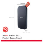 SanDisk 2TB Portable SSD, Up To 800MB/s Read, USB-C USB 3.2 Gen 2, SDSSDE30-2T00-G26