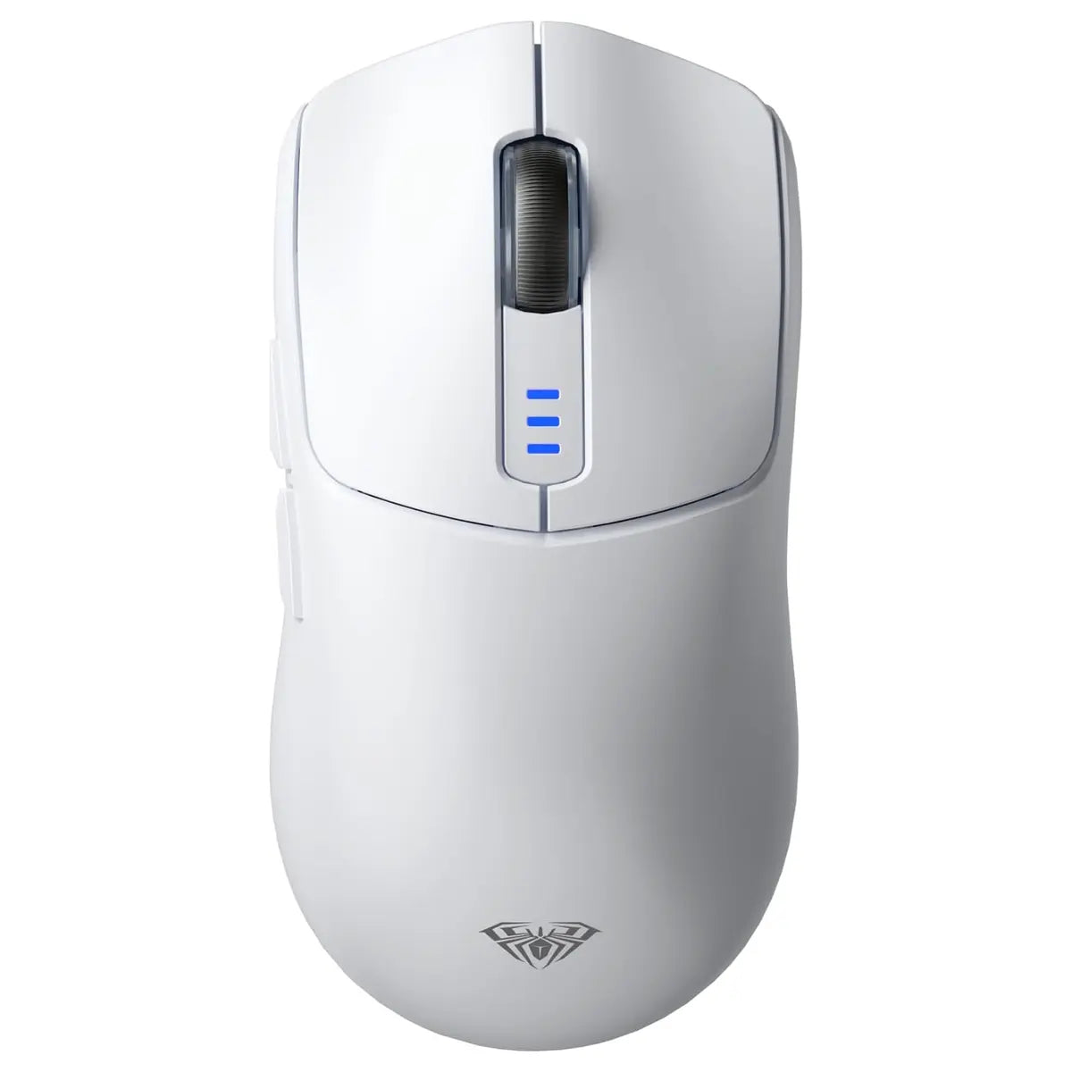 AULA SC580X Wireless Gaming Mouse, Tri-Mode 2.4G/BT5.0/USB-C, 12000 DPI, 1000Hz Polling Rate, 6 Programmable Buttons, 500mAh Rechargeable, White