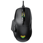 AULA F815 Gaming Mouse, 12800 DPI, RGB Wired, 1ms Report Rate, 6 Programmable Macro Buttons, 13 Backlit Modes, Black