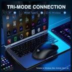 AULA SC900 Pro Wireless Gaming Mouse, PAW3395 Sensor, 26000 DPI, 650IPS, 62g Lightweight, Tri-Mode 2.4GHz USB-C and BT5.0, Dual 8000Hz Polling Rate, Black