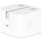 Apple 20W USB-C Power Adapter Wall Charger 3 PIN, 20W Output, White (Official Warranty)