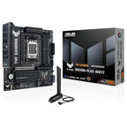 Asus TUF Gaming B850M-Plus Wifi7 AMD B850 mATX Motherboard, AMD AM5 Socket, 14+2+1 80A DrMOS Power Stages, DDR5 8000+MT/s, PCIe 5.0, 3x M.2 Slots, WiFi 7, 2.5Gb Ethernet, DisplayPort and HDMI