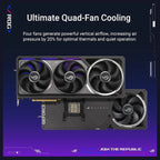 Asus ROG ASTRAL GeForce RTX 5090 OC Edition Gaming Graphics Card, PCIe 5.0, 32GB GDDR7, HDMI and DP 2.1, 3.8-Slot, Quad-Fan Design