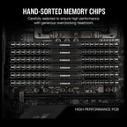 CORSAIR Vengeance LPX DDR4 RAM 32GB (2x16GB), Up to 3200MHz, CL16-20-20-38, 1.35V, Intel XMP, AMD EXPO, Black, CMK32GX4M2E3200C16